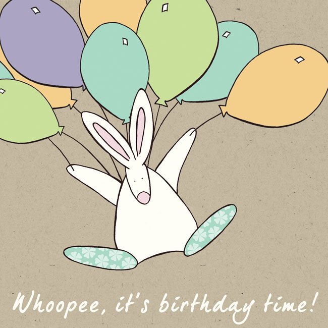 Child Birthday Card by Rufus Rabbit. Lovely cards for little ones.